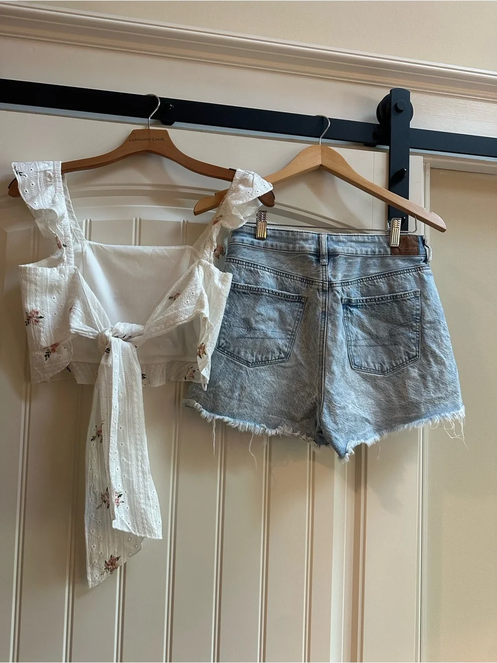 American Eagle Mom Short Size 6 Kirious Crop Top Small 2pc